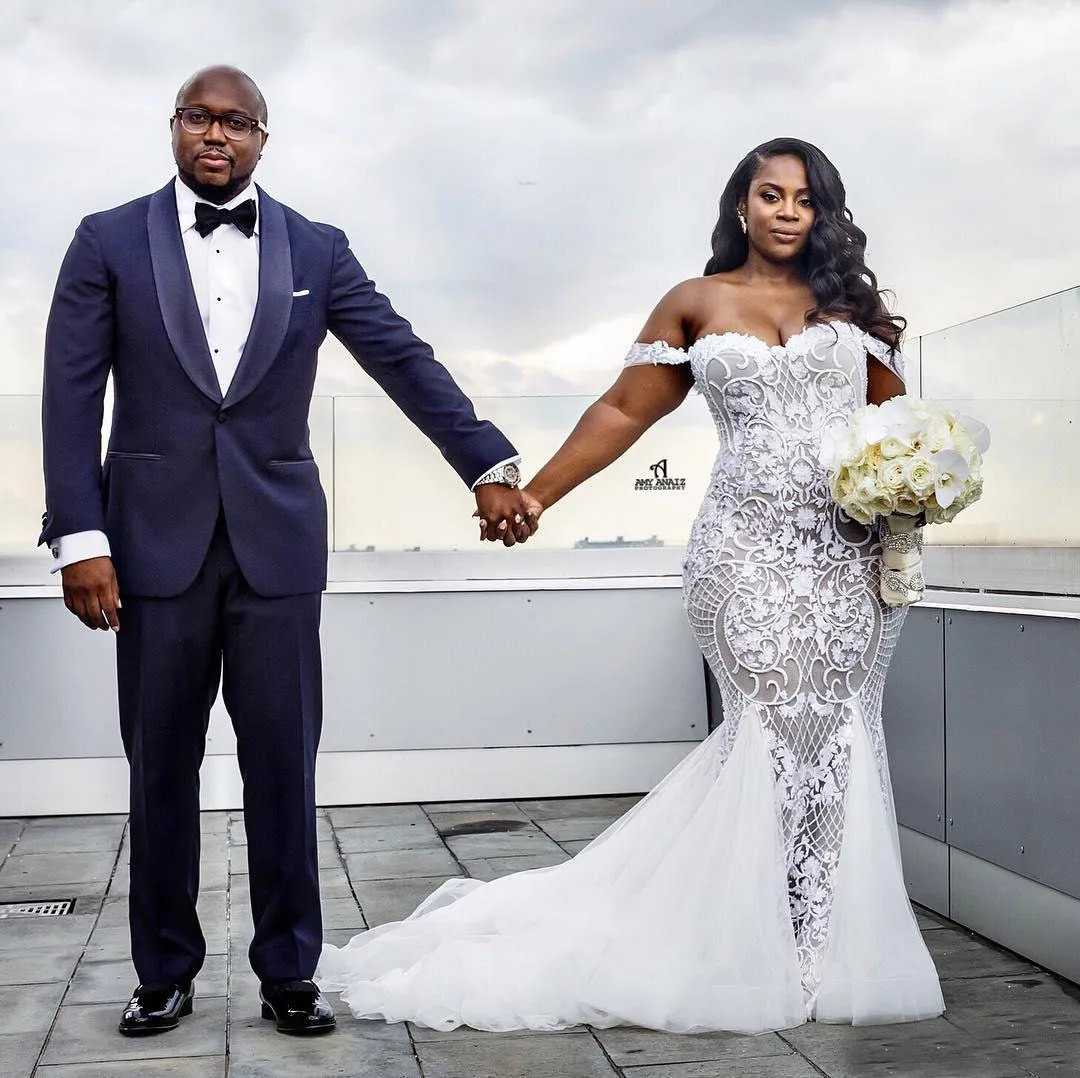 plus size trumpet wedding dress