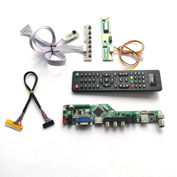 

For LP171WP4-TLA1/TLA5 HDMI VGA USB AV RF LVDS 1CCFL 30Pin keyboard+Remote+Inverter LCD panel monitor T.V56 drive card board Kit
