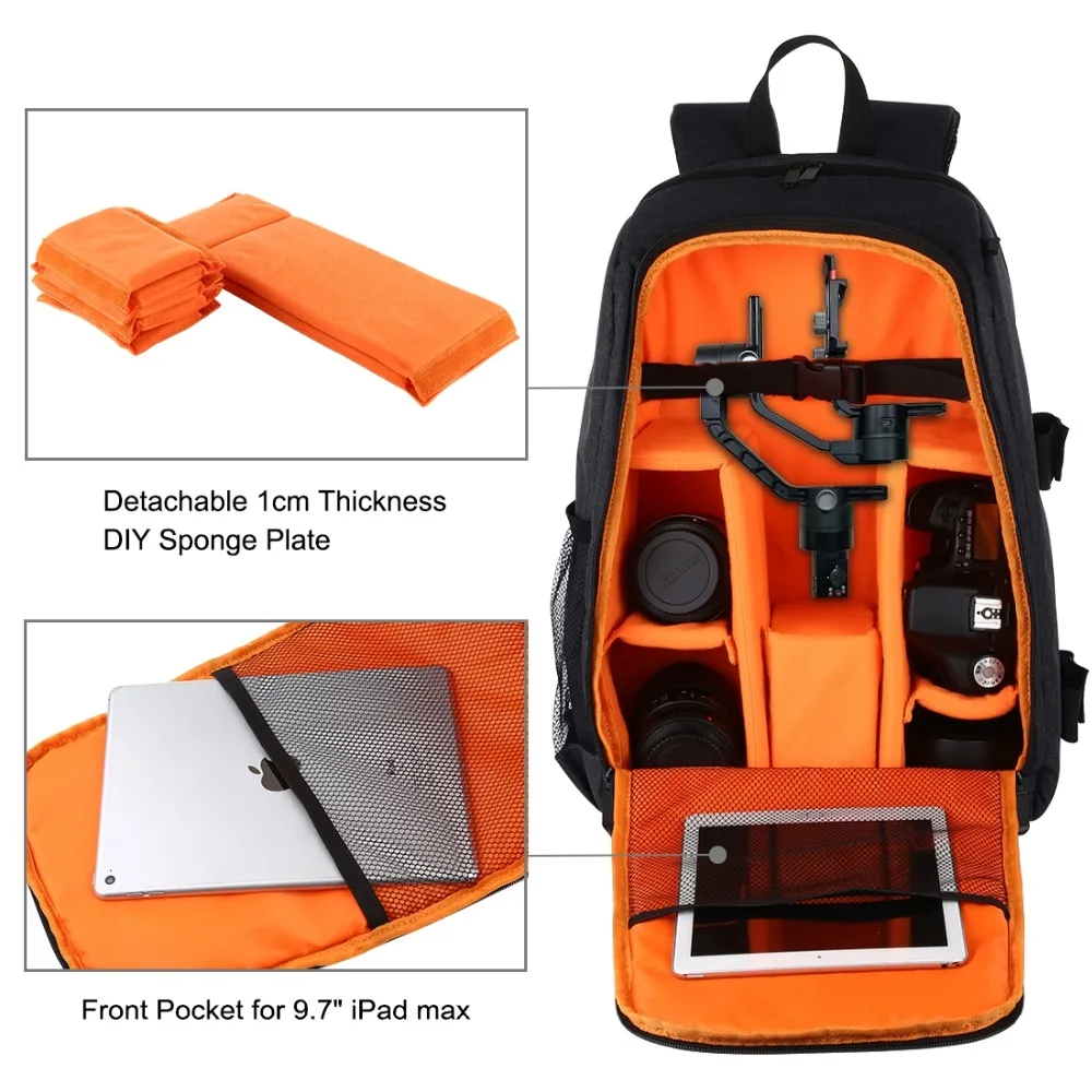 Portátil ao ar Bolsa da Câmera com Capa de Chuva para Dji Puluz Livre Impermeável Mochila Handheld Ptz Estabilizador Ronin-sc - Ronin-s Bolsa - Image 4