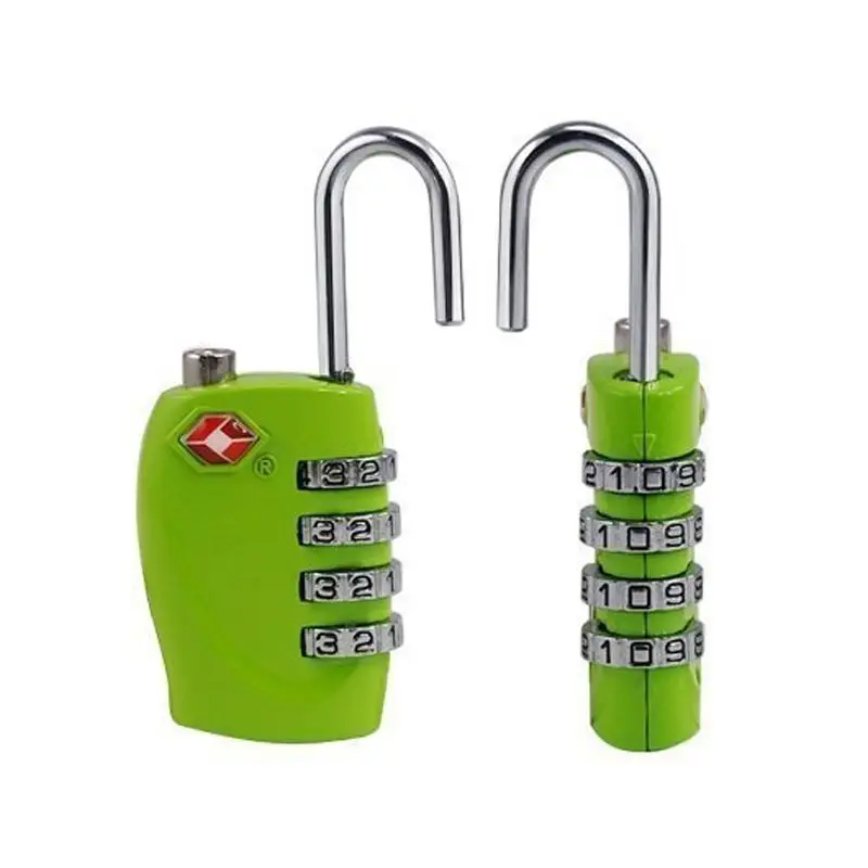 

2 x TSA Security Padlock - 4-dial Combination Travel Suitcase Luggage Bag Code Lock (Green)