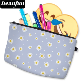 

Deanfun Cosmetic Bag For Women Blue Small Bags Daisy Makeup Bag For Girls Suitable For A Gift D52352
