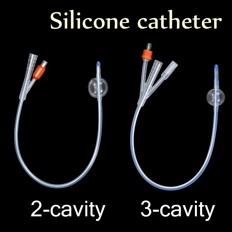 medical silicone Foley catheter Urology male and famale 2/3 way urinary