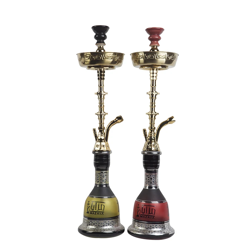 Средний Восток стиль кальян Дубай кальян золотой стебель хорошее качество стеклянная ваза курительные трубы