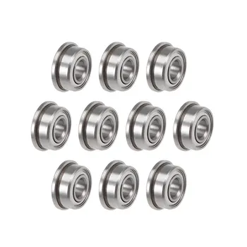 

uxcell F684ZZ Flange Ball Bearing 4x9x4mm Shielded Chrome Bearings 10pcs