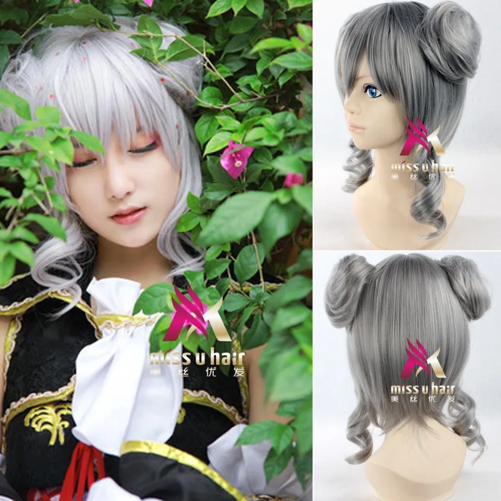 Yowane Haku Vocaloid Hatsune парик Мику Черный Рок Шутер Senbon Zakura косплей Длинные