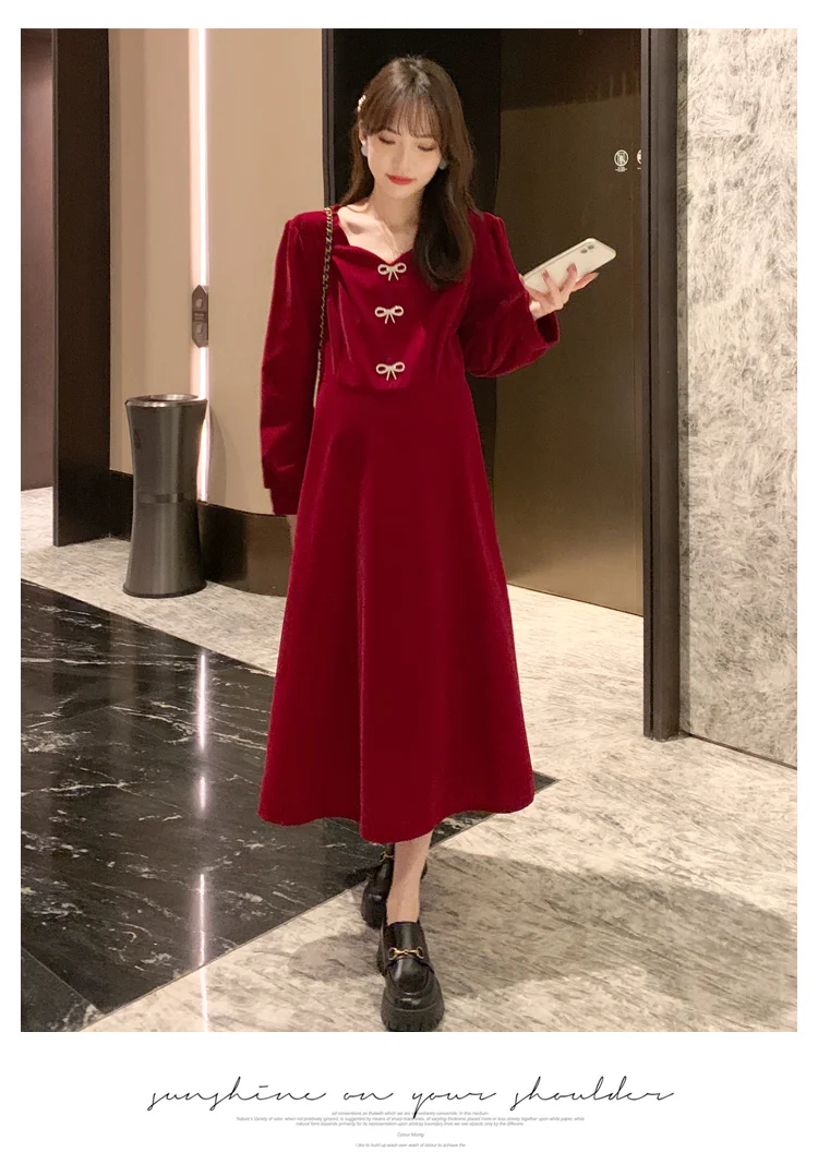 9775 # outono inverno coreano moda vermelho