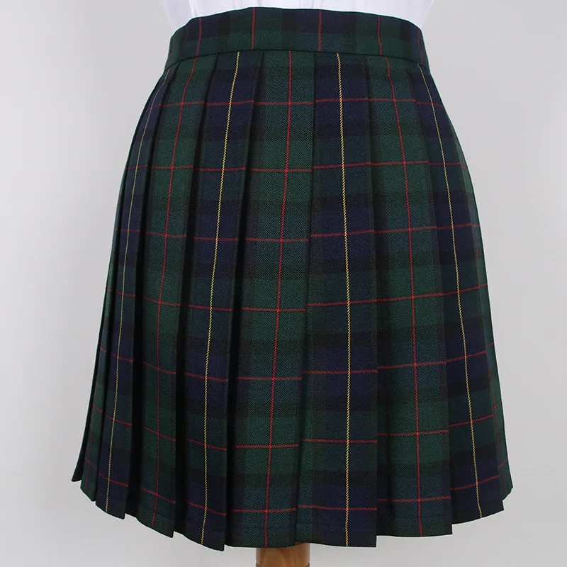 Japanese School Dresses Plaid Pleated Skirt Student Cosplay Anime Mini Grid Skirt Jk Uniforms Sailor Suit Short Skirts For Girls 6