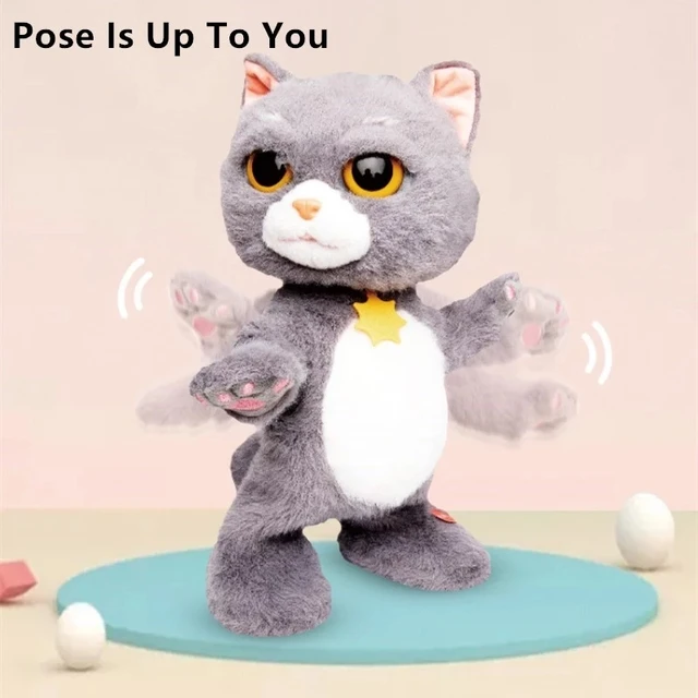 Electronic Robot Cat Can Dancing Walking Speak Play With Kid Large Size Electric Plush Toy Pet Kid Friend Puzzle Doll Funny Pet 2