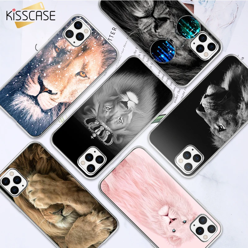 KISSCASE Lion TPU Case For iPhone 7 8 11pro max 11 xsmax x 11pro 7 8 plus 6 6s xr Cover Silicon Cases For iPhone 11pro max Etui KISSCASE Lion TPU Case For iPhone 7 8 11pro max 11 xsmax x 11pro 7 8 plus 6 6s xr Cover Silicon Cases For iPhone 11pro max Etui