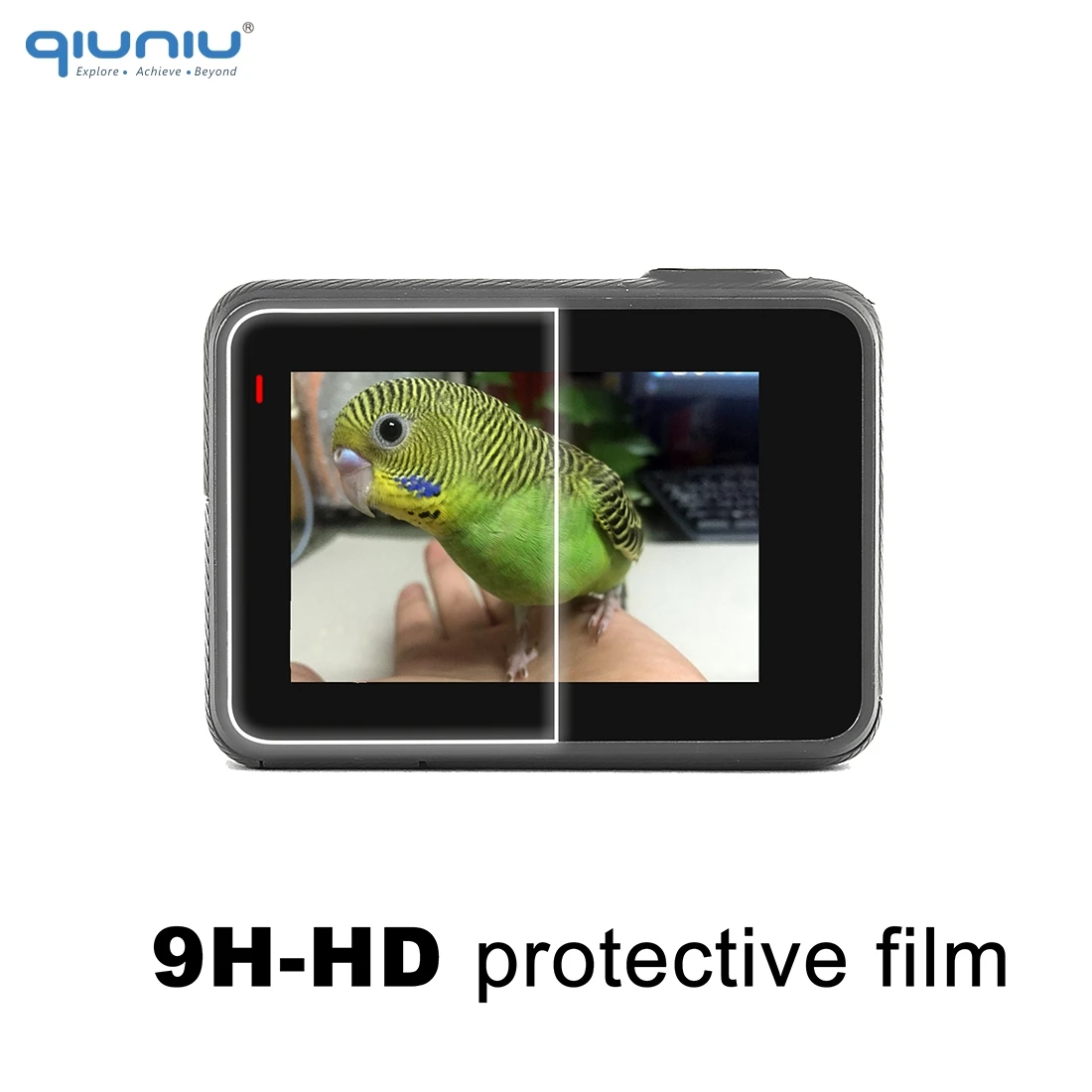 QIUNIU ультратонкий HD ЖК-дисплей Экран Защитная крышка объектива+ Экран Защитная пленка для Go Pro Hero 5/6/7 черный для спортивной экшн-камеры Go Pro Hero 7 Серебряного и белого цветов