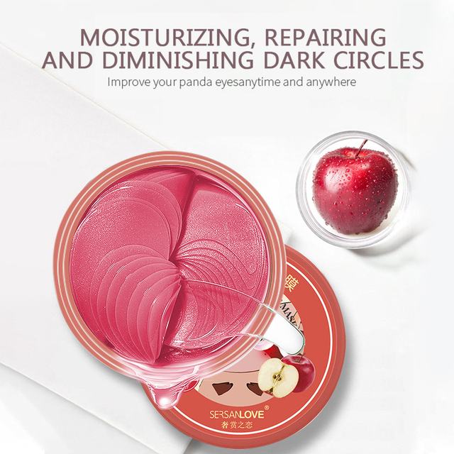 24K Gold Collagen Moisturizing Eye Patches Anti-Wrinkle Anti Aging Eyes Masks Whitening Nourish Skin Care Gel Cosmetics