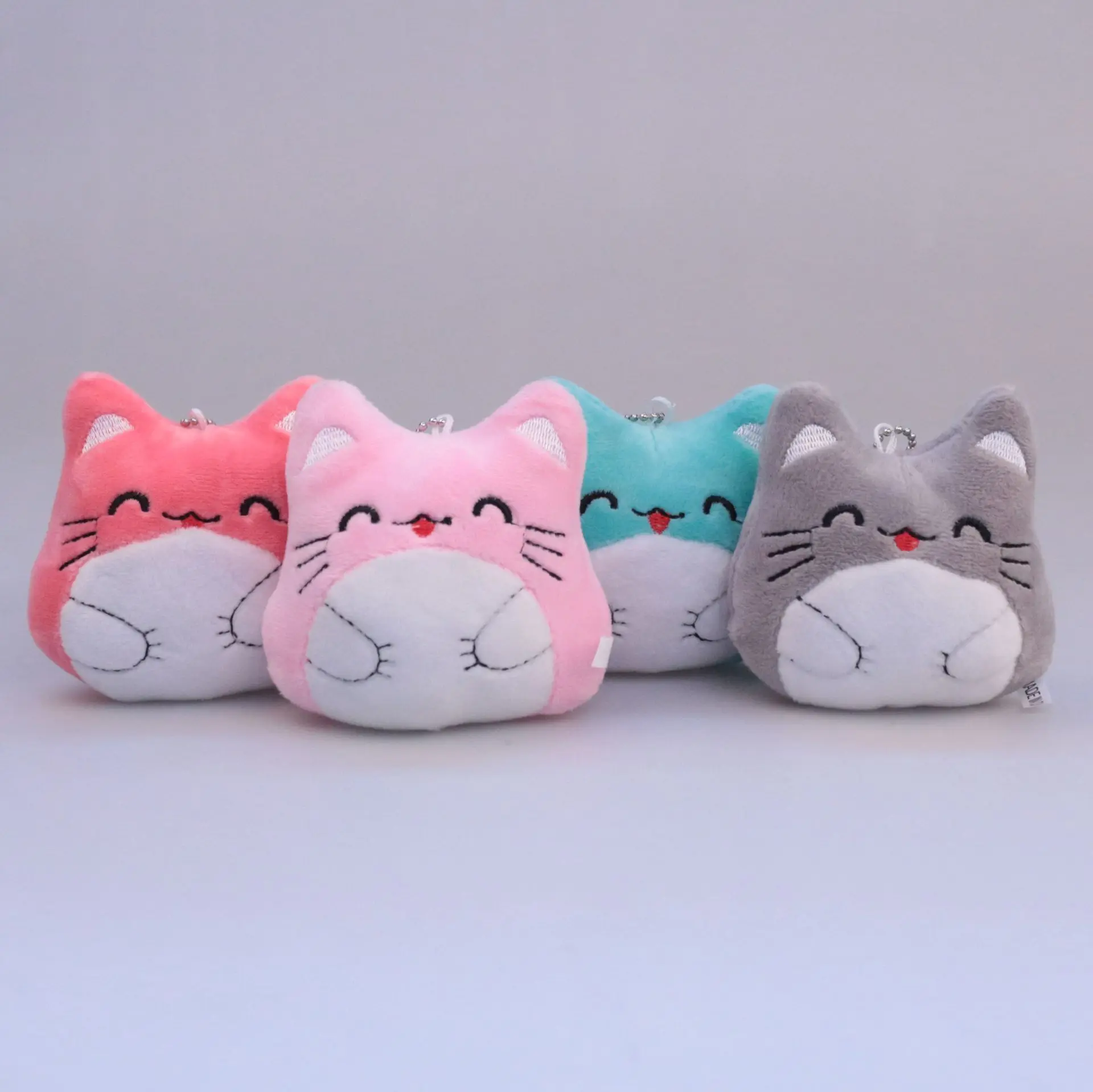 Стиль мягкая игрушка подвеска большое лицо кошка кукла котенок брелок пара кошка