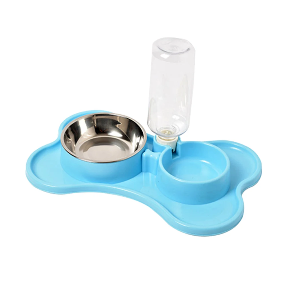 Blue Автоматическая кормушка для домашних животных, диспенсер для воды, поилка для кошек, собак, кормушка для собак, блюдо для кормления кошек, Поливочные принадлежности для домашних животных, поилки для кошек, собак - Цвет: Blue