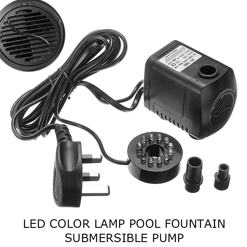New 15W 220V Electric Water Pump Submersible Pump Fountain Garden Fish