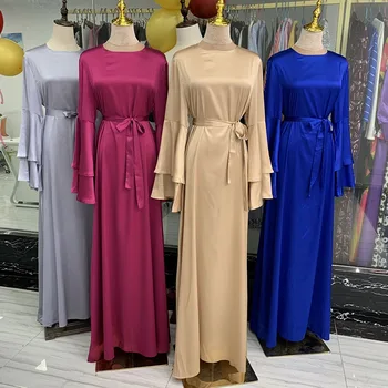Abayas Dresses For Women Abaya Kaftan Dubai Muslim Fashion Dress Ramadan Eid Mubarak Islam Clothing Robe Musulmane Femme Turkey 2