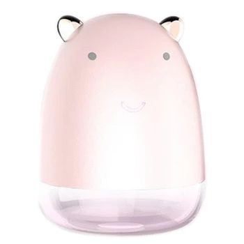 

Ultrasonic Air Humidifier Aroma Essential Oil Diffuser Cute Mouse Freshener Nebulizer with LED Night Lamp Tabletop Diffuser Pink