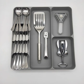 

Drawer Cutlery Utensils Tray Storage Organizer Drawer Kitchen Tools Drawer Divider Kitchen Storage Cabinet Plastic Drawers