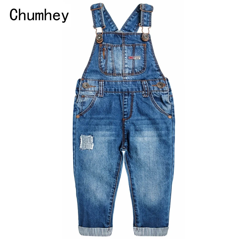16t Baby Boys Overalls Soft Cotton Denim Jeans Toddler Bib Suspender