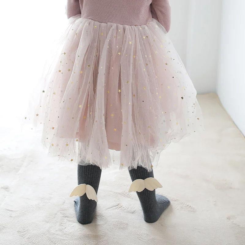 Lovely Baby Tights Wings Spring Autumn Cute 0-8Y Toddler Pantyhose Kid Infant Baby Warm Tights for Girls Cotton High Quality