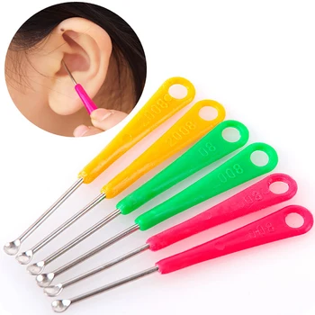 

10pcs Colorful Mini Earpick Curette Portable Ear Wax Remover Stainless Steel Cleaner Spoon Ear Hygiene Tools Health Care