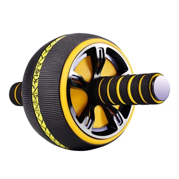 

Ab Roller Portable Non-slip Useful Training Equipment Abdominal Exercise Wheel with Knee Pad for Fitness Workout Exercise