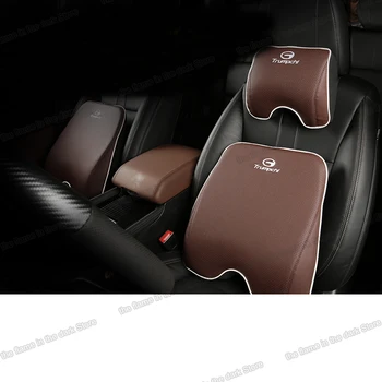

Lsrtw2017 Luxury Fiber Leather Car Interior Headrest Lumbar Pillow for Trumpchi Gs3 Gs4 2015 2016 2017 2018 2019 2020 gac