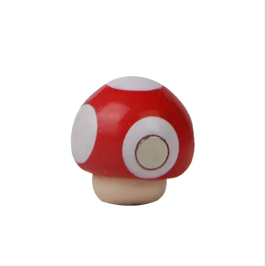 red mushroom 3D сделай сам милый супер Марио декорированный детский стерео магнит креативный Супер Марио на холодильник магнитный Stickers-1pcs - Цвет: red mushroom