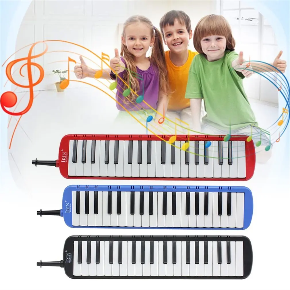 IRIN 37 Фортепиано стиль ключи мелодика детей студентов музыкальный инструмент рот орган портативный губная гармоника Pianica w/сумка для переноски