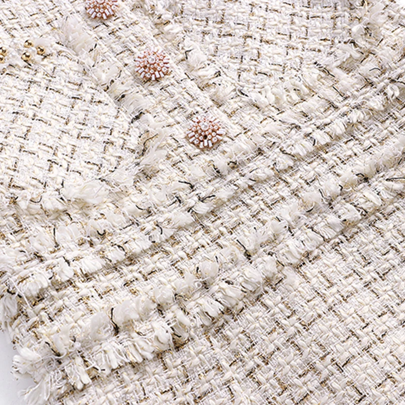 Женское модельное дизайнерское винтажное твидовое шерстяное платье в клетку