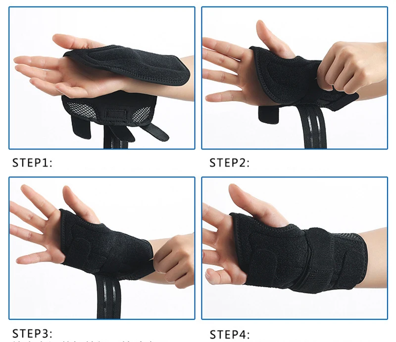 1pcs Wrist Support Joint Injury Fracture Fixation Medical Supplies Detachable Adjustable Sport GYM Hand Brace Support Sweatbands