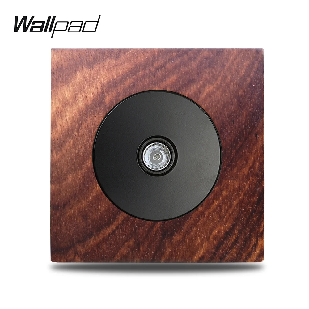 Wallpad L6 Подлинная древесина Панель ТВ телевизионное гнездо стены проводки выхода