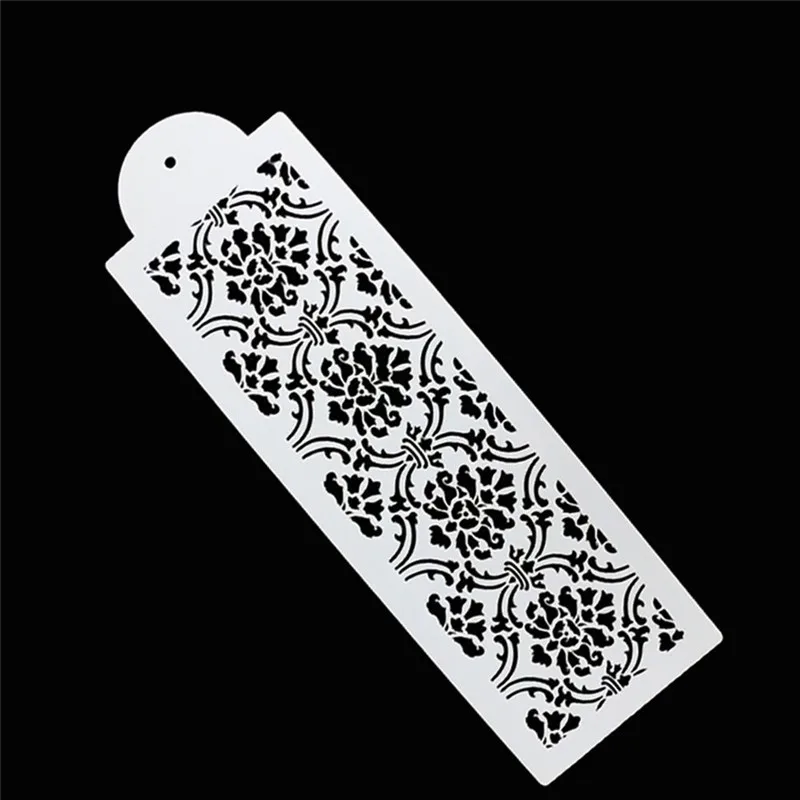 Damask кружевной бордюр трафарет для украшения торта на день рождения инструмент