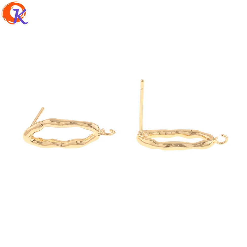 

Cordial Design 30Pcs 6*19MM Jewelry Accessories/DIY Earrings Stud/Genuine Gold Plating/Silver Pin/Hand Made/Earring Findings