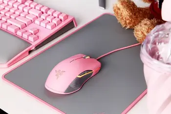 شراءماوس الألعاب الجديد من Razer Lancehed مصنوع من الكريستال الوردي إصدار البطولة فأرة الألعاب السلكية الاحترافية للفتيات