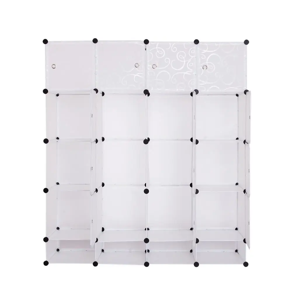 

CupboardMulti-function larger Waterproof Cabinet DIY Easy Install Reinforcement shoe storage Wardrobe Closet Hanging Save space
