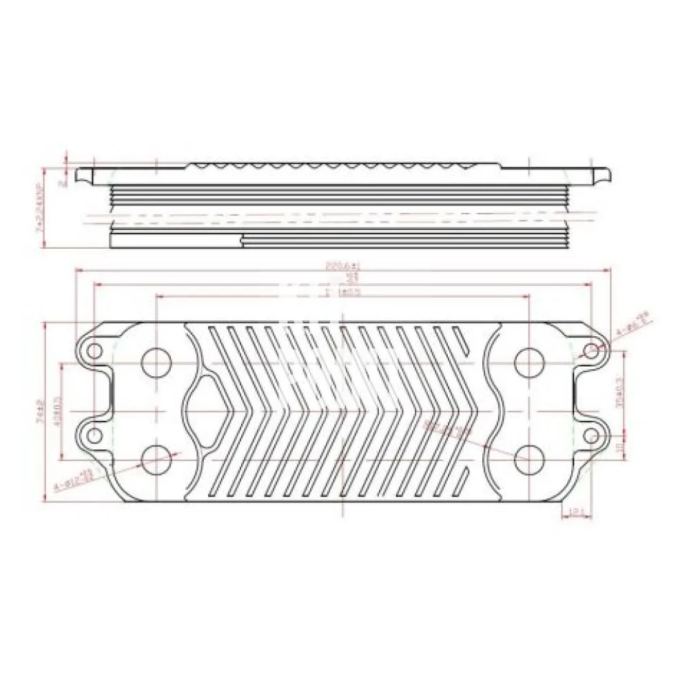 Plate heat exchanger for protherm Panther 25, Gepard 23, article 0020059452, 12 plates ► Photo 3/3