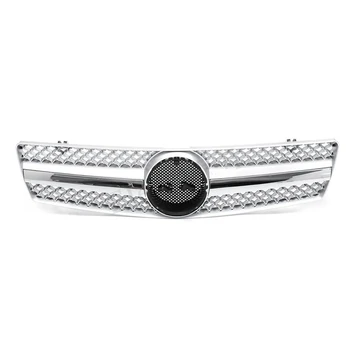 

Car Front Bumper Silver Grill Grille For Mercedes SL Class W129 R129 1990-2002 2001