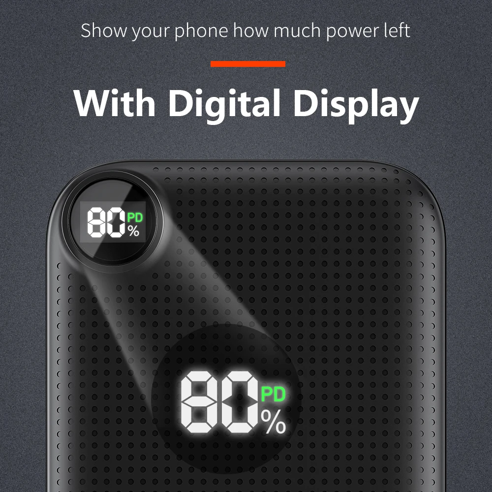 Mcdodo power Bank 10000 мАч usb type C PD 18 Вт Быстрая зарядка для iPhone Xiaomi светодиодный дисплей QC 3,0 повербанк портативное зарядное устройство