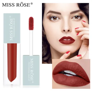 

Miss Rose Lipstick Set Matte Matte Matte Velvet Lip Glaze Waterproof Non Decolorizing Lip Gloss Lipstick Set Make Up