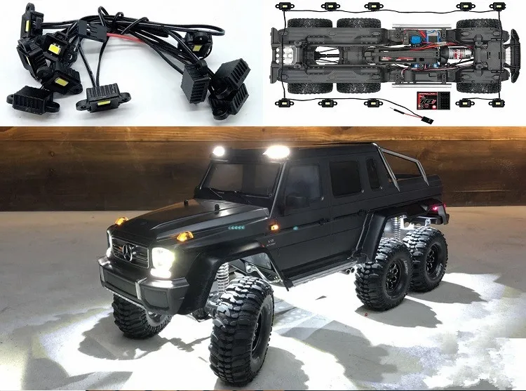 Водонепроницаемая светодиодная лампа для бровей комплект 1/10 Traxxas TRX6 G63 G500 6x6