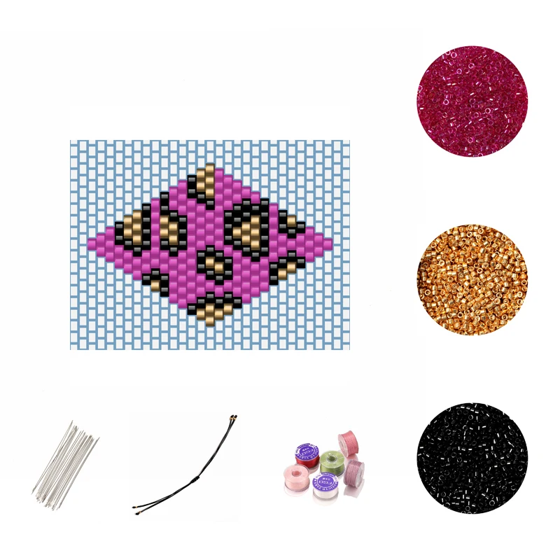 

FAIRYWOO Animal Print Bracelets Leopard Miyuki Beaded Jewelry For Women DIY Accessories Jewelry Making Kit For Women Wholesale