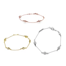 Современный браслет Love Pods, прозрачный CZ 925 серебряный браслет для рукоделия, женские модные браслеты для изготовления ювелирных изделий