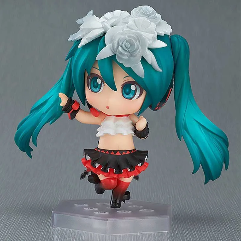 Версии кукла для костюма vacaloid Hatsune Мику Nendoroid ПВХ Аниме Фигурки Коллекция Зимние Симпатичные 10 см подарки хранения детских игрушек, Япония