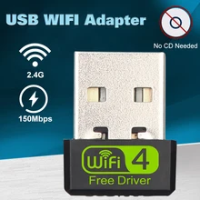 Usb wifi адаптер ethernet lan беспроводной 802.11n ноутбук Настольный ключ карта antena adaptador 2,4g wi fi приемник wi-fi мини