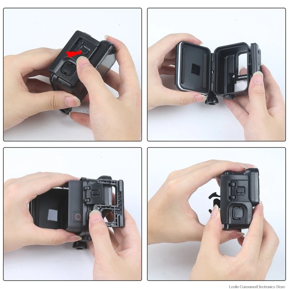 45 м подводный водонепроницаемый чехол для GoPro Hero 7 6 5 Черный Защитный чехол для дайвинга крепление корпуса для Go Pro 7 6 5 аксессуар