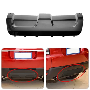 

DWCX Black Plastic Car Rear Bumper Skid Plate Trim Fit for Land Rover Range Rover Sport 2014 2015 2016 2017