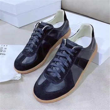 

2020 New Classic Mixed-Color Training Shoes Cowhide Cow Sudue Women Sneakers Running Sport Student Flat Breathable Size 35-40