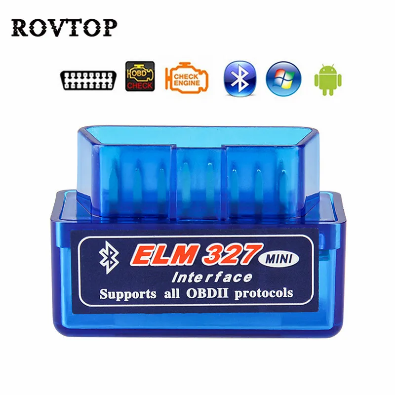 

ELM327 V1.5 Bluetooth OBD2 OBDII Auto Code Reader Scan Tools ELM 327 Car Diagnostic Tools Scanner For Android Symbian
