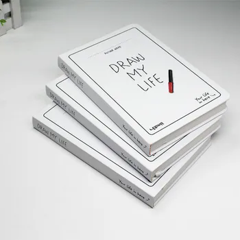 

A5 Graffiti Blank office school Notebook Thicken Planner Diary Hand-painted Notepad Stationery Hard copy 96 sheets 2021