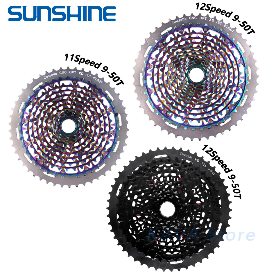 SUNSHINE MTB горный велосипед Freewheel 11S 12 Скоростей 9-50T XD Ультралегкая кассета 375 г ULT маховик Радуга для SRAM XD k7